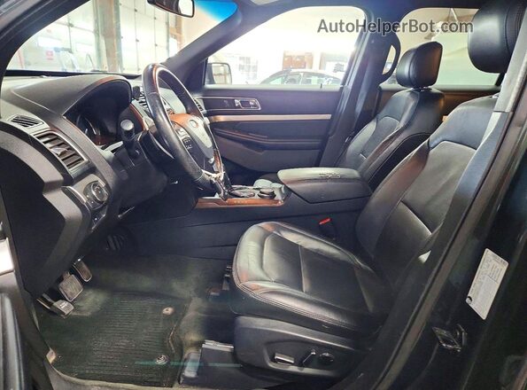 1FM5K8DH5GGC70241 2016 FORD EXPLORER Teal წინა სალონის ხედი