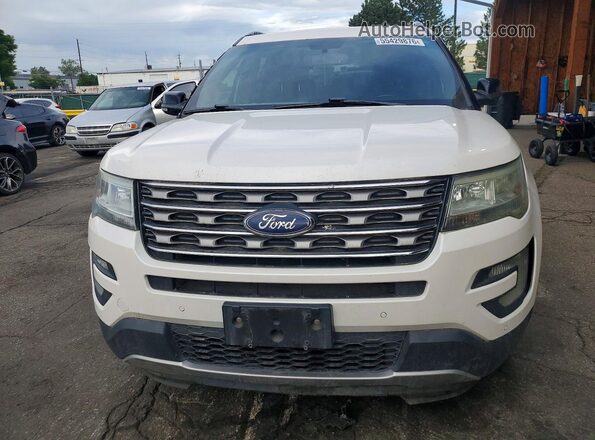 1FM5K8DH5GGD25092 2016 FORD EXPLORER White Դիմացի տեսք