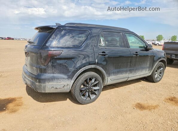 1FM5K8DH6GGA21124 2016 FORD EXPLORER Black Trasero derecho