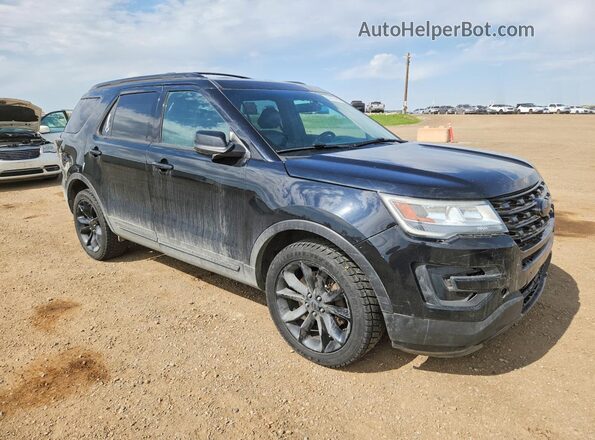 1FM5K8DH6GGA21124 2016 FORD EXPLORER Black Delantero derecho