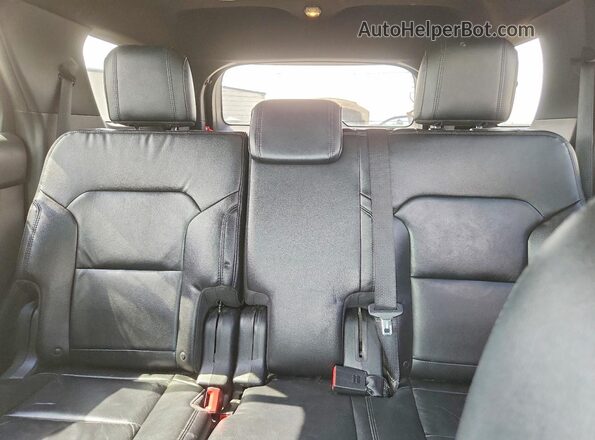 1FM5K8DH6GGA21124 2016 FORD EXPLORER Black Vista de los asientos traseros