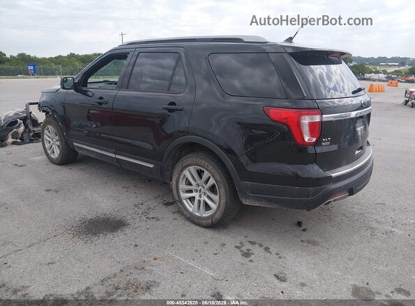 1FM5K8DH6JGA86546 2018 FORD EXPLORER Black Հետևի ձախ