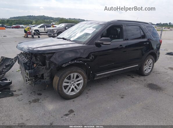 1FM5K8DH6JGA86546 2018 FORD EXPLORER Black Առջևի ձախ երեք քառորդ տեսարան