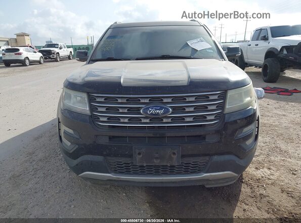 1FM5K8DH9GGC65155 2016 FORD EXPLORER Black Առջևի վահանակի տեսք