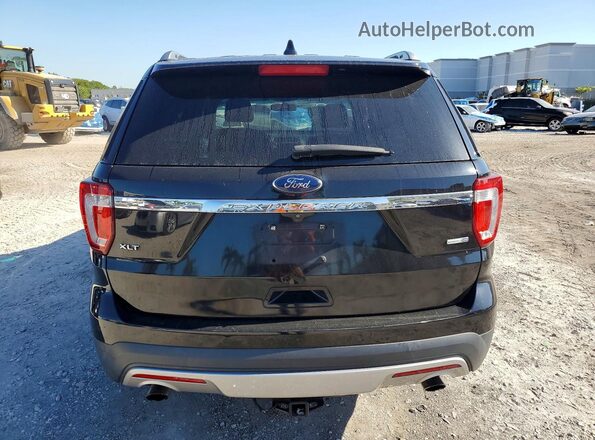 1FM5K8DHXGGA73825 2016 FORD EXPLORER Black Вид ззаду
