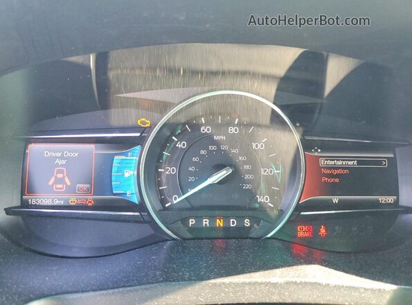 1FM5K8DHXGGA73825 2016 FORD EXPLORER Black Вид щитка приладів