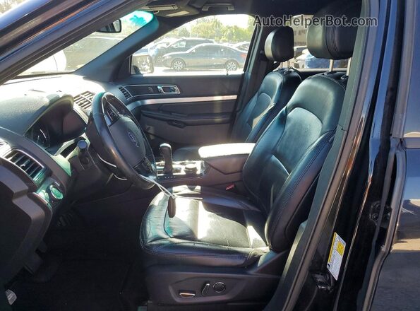 1FM5K8DHXGGA73825 2016 FORD EXPLORER Black Вид салону спереду