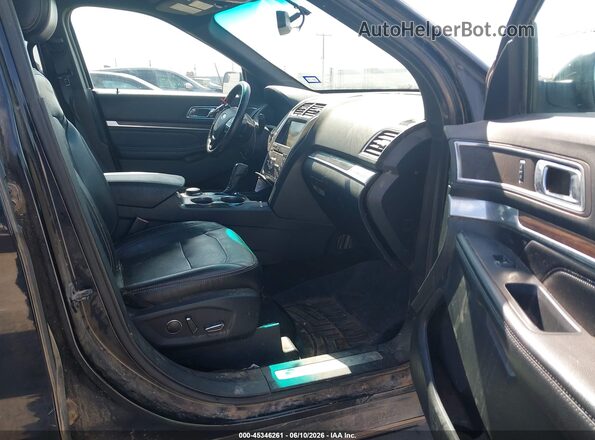 1FM5K8F80GGA45173 2016 FORD EXPLORER Black Front interior view