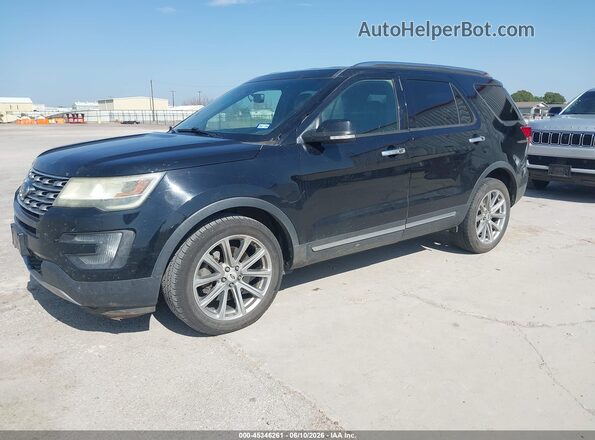 1FM5K8F80GGA45173 2016 FORD EXPLORER Black Front left