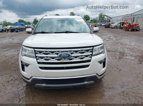 1FM5K8F80KGA70468 2019 FORD EXPLORER White ხელსაწყოთა პანელის ხედი
