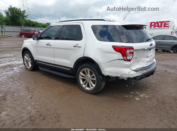 1FM5K8F80KGA70468 2019 FORD EXPLORER White უკანა მარცხენა