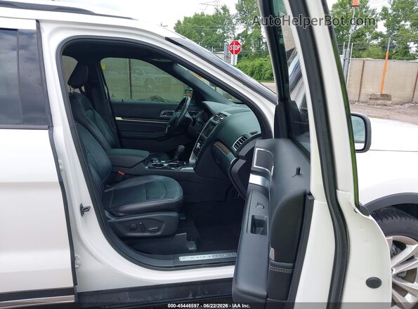 1FM5K8F80KGA70468 2019 FORD EXPLORER White წინა სალონის ხედი