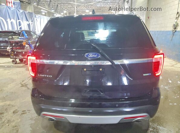 1FM5K8F81GGA98786 2016 FORD EXPLORER Black უკანა ხედი