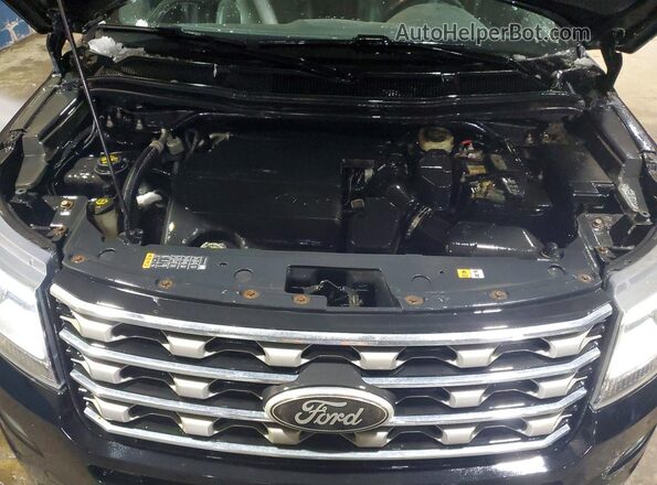 1FM5K8F81GGA98786 2016 FORD EXPLORER Black ძრავის განყოფილების ხედი