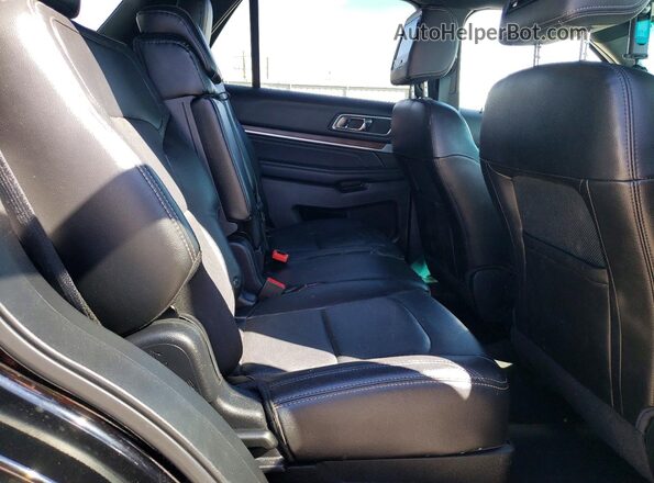 1FM5K8F81GGD04124 2016 FORD EXPLORER Black უკანა სალონის ხედი