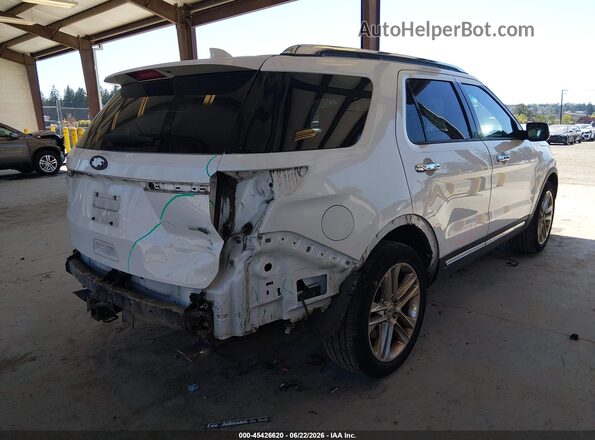1FM5K8F81GGD06651 2016 FORD EXPLORER White Trasero derecho