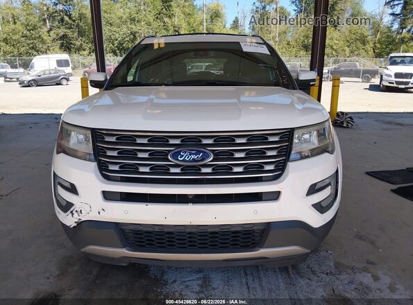 1FM5K8F81GGD06651 2016 FORD EXPLORER White Vista interior trasera