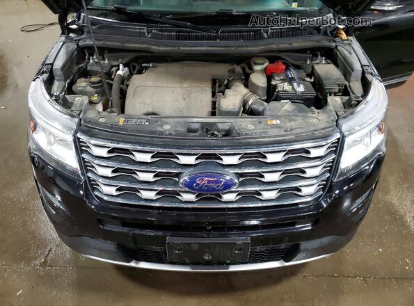 1FM5K8F82GGC06543 2016 FORD EXPLORER Black Вид підкапотного простору