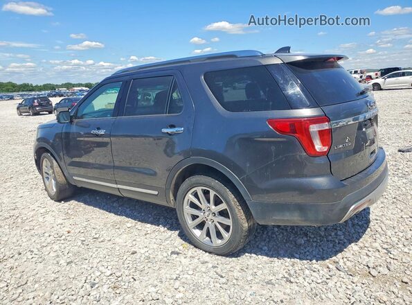 1FM5K8F82HGA10393 2017 FORD EXPLORER Charcoal Trasero izquierdo