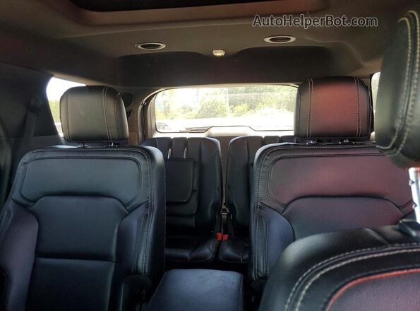 1FM5K8F82HGA10393 2017 FORD EXPLORER Charcoal Vista de los asientos traseros