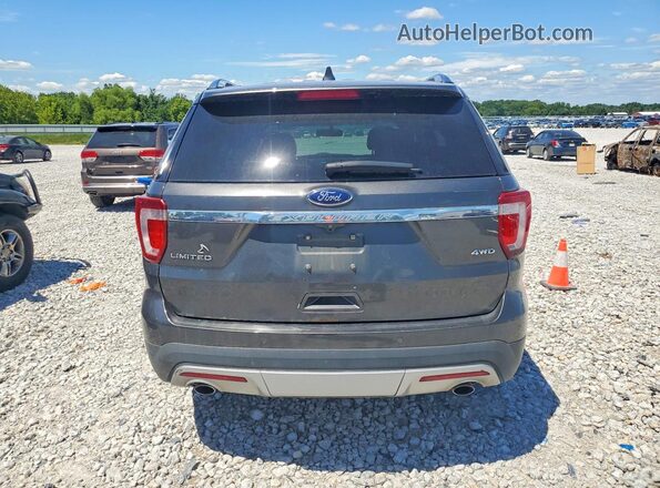 1FM5K8F82HGA10393 2017 FORD EXPLORER Charcoal Vista trasera