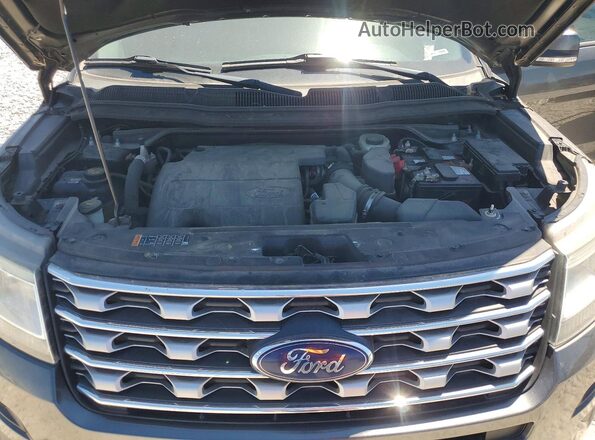 1FM5K8F82HGA10393 2017 FORD EXPLORER Charcoal Vista del compartimento del motor