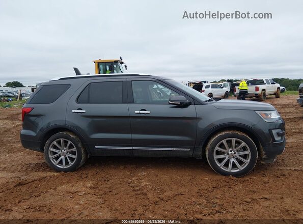 1FM5K8F82HGC37955 2017 FORD EXPLORER Gray Вид задньої частини салону