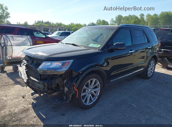 1FM5K8F82HGE17923 2017 FORD EXPLORER Black Vista tres cuartos delantera izquierda