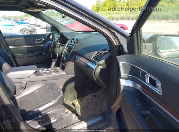 1FM5K8F82HGE17923 2017 FORD EXPLORER Black Vista interior delantera