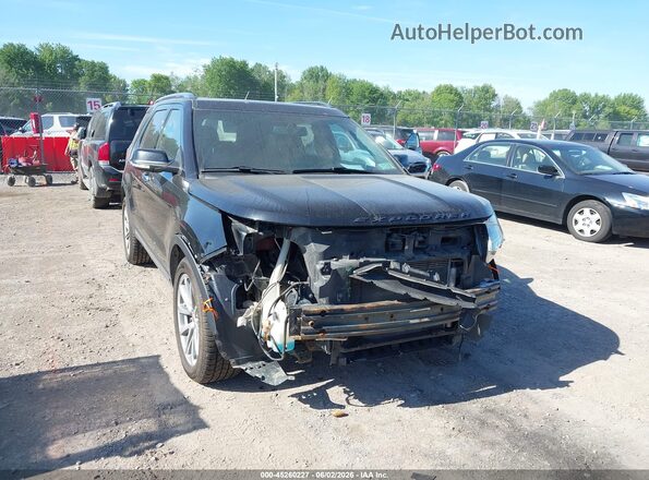 1FM5K8F82HGE17923 2017 FORD EXPLORER Black Vista frontal