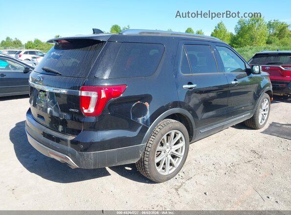 1FM5K8F82HGE17923 2017 FORD EXPLORER Black Trasero derecho