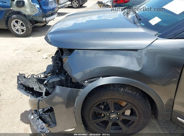 1FM5K8F82JGA70308 2018 FORD EXPLORER Gray Vista frontal