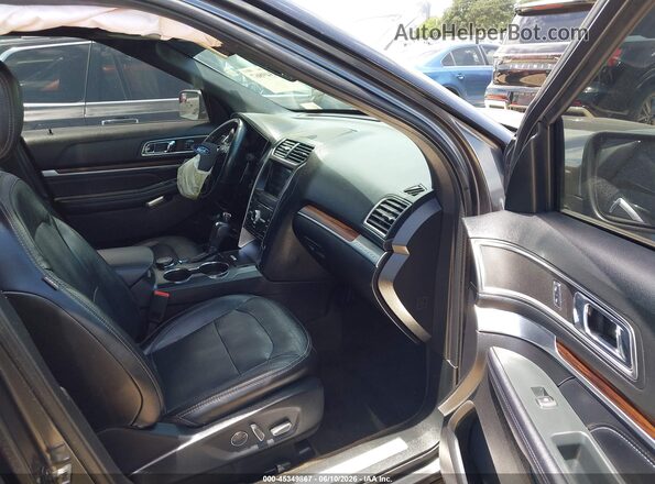 1FM5K8F82JGA70308 2018 FORD EXPLORER Gray Vista interior delantera