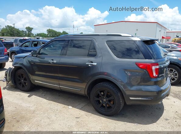 1FM5K8F82JGA70308 2018 FORD EXPLORER Gray Vista interior de 360 grados