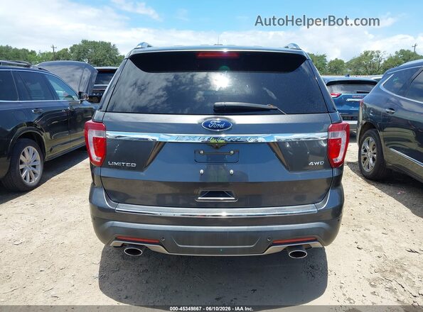 1FM5K8F82JGA70308 2018 FORD EXPLORER Gray 