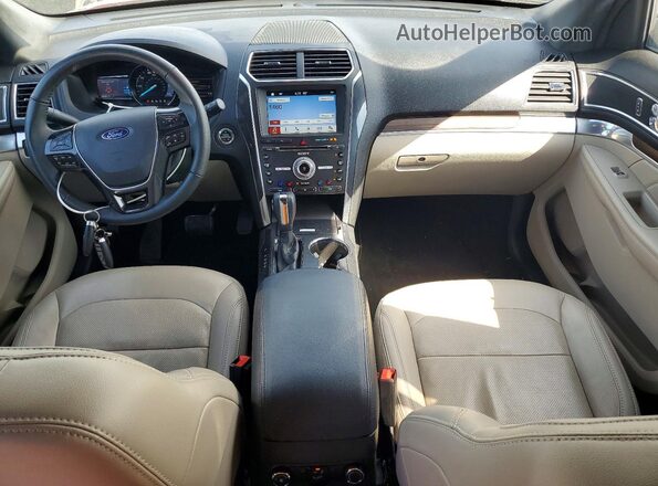 1FM5K8F82JGA88470 2018 FORD EXPLORER Maroon Widok deski rozdzielczej