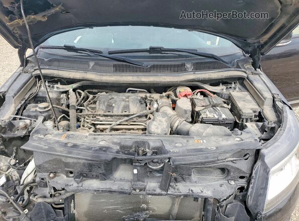 1FM5K8F82KGB43128 2019 FORD EXPLORER Black Engine compartment view