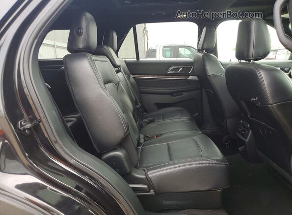 1FM5K8F82KGB43128 2019 FORD EXPLORER Black Rear interior view