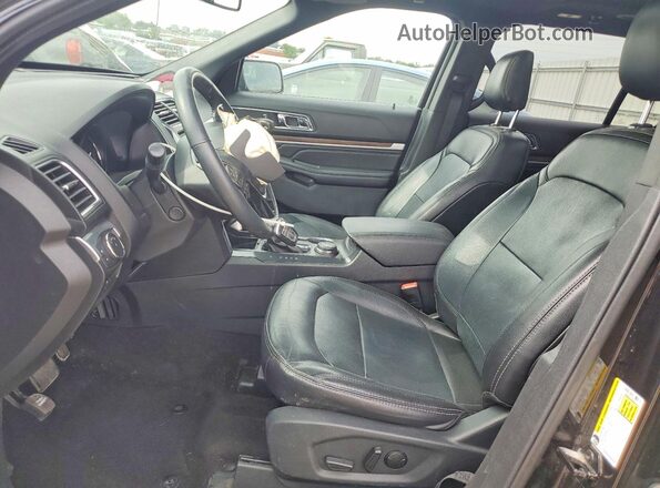 1FM5K8F82KGB43128 2019 FORD EXPLORER Black Front interior view
