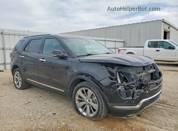 1FM5K8F82KGB43128 2019 FORD EXPLORER Black Front right