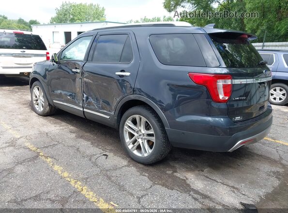 1FM5K8F83HGC31257 2017 FORD EXPLORER Navy Задняя левая четверть