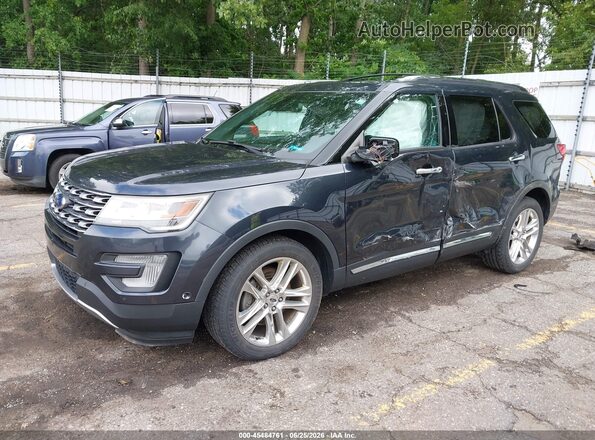 1FM5K8F83HGC31257 2017 FORD EXPLORER Navy Передняя левая четверть