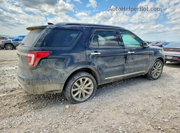 1FM5K8F84GGA46567 2016 FORD EXPLORER Black Tył prawy