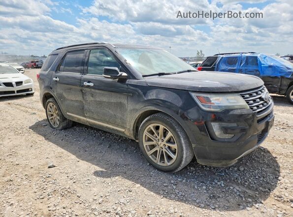 1FM5K8F84GGA46567 2016 FORD EXPLORER Black Przód prawy