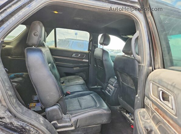 1FM5K8F84GGA46567 2016 FORD EXPLORER Black Widok wnętrza z tyłu