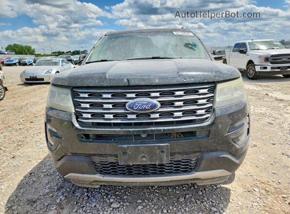 1FM5K8F84GGA46567 2016 FORD EXPLORER Black Widok z przodu