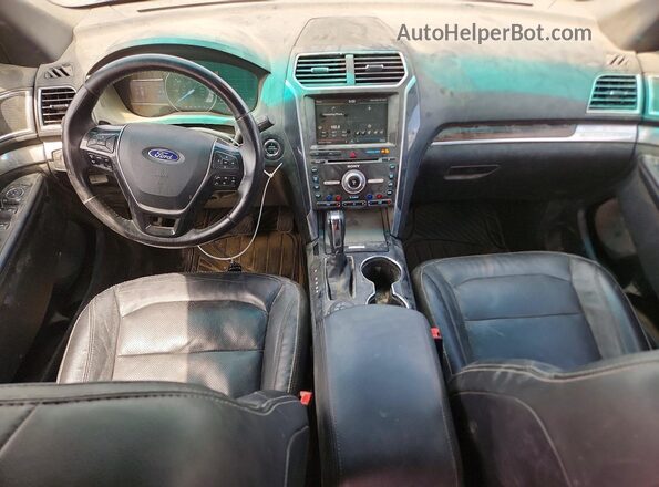 1FM5K8F84GGA46567 2016 FORD EXPLORER Black Widok deski rozdzielczej