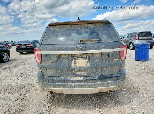 1FM5K8F84GGA46567 2016 FORD EXPLORER Black Widok z tyłu