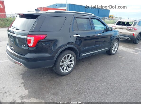 1FM5K8F84GGA77270 2016 FORD EXPLORER Black Задня права чверть