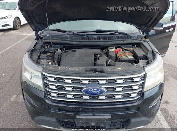 1FM5K8F84GGA77270 2016 FORD EXPLORER Black Вид ззаду